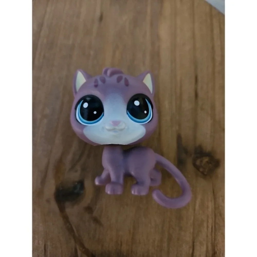 LPS Littlest Pet Shop Cat #4-173‎ Thirsty Pets Cooler Crew Purple